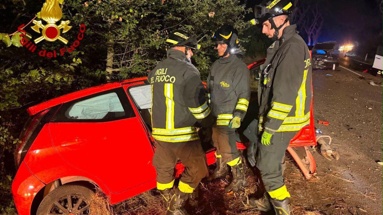 Le macchine coinvolte nell'incidente