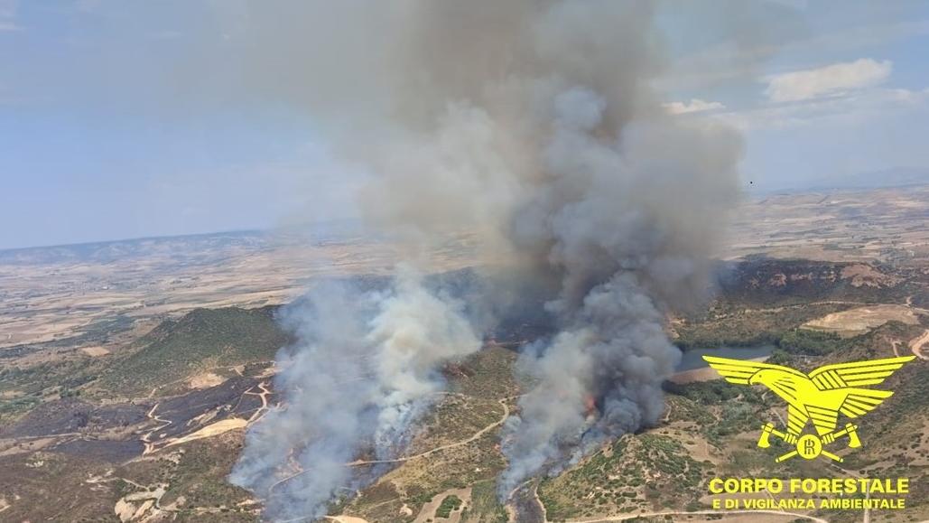 Domenica di incendi nell’isola, roghi a Torpè, Talana, Furtei e Macomer: elicotteri e Super Puma in azione