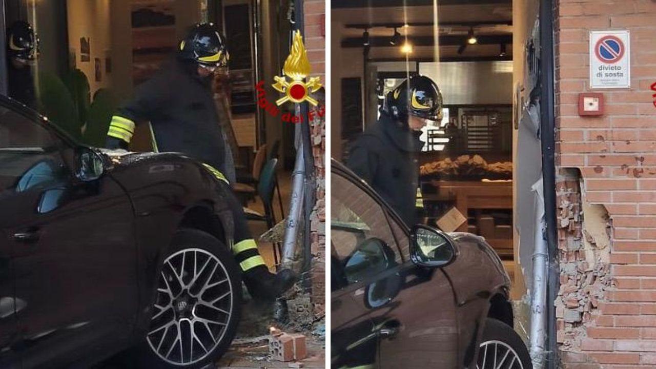 
	L'incidente (foto vigili del fuoco)

