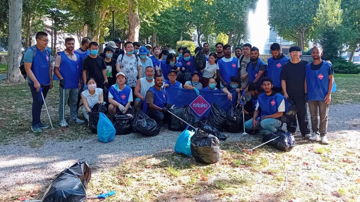 I volontari che hanno partecipato all'iniziativa