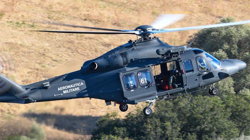 Un elicottero del 15° Stormo della base di Cervia