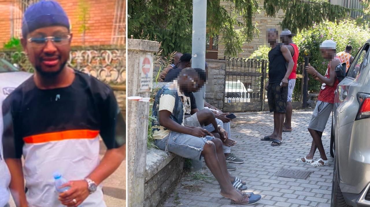
	Gli amici di Douda, ucciso a coltellate, sconvolti sotto la sua casa

