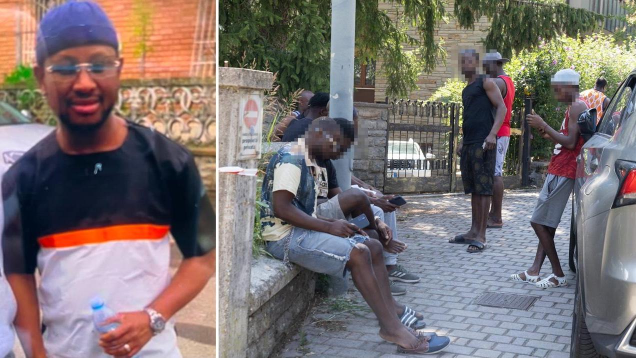 Gli amici di Douda, ucciso a coltellate, sconvolti sotto la sua casa