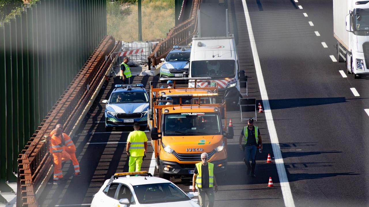 Il luogo dell'incidente mortale in A22