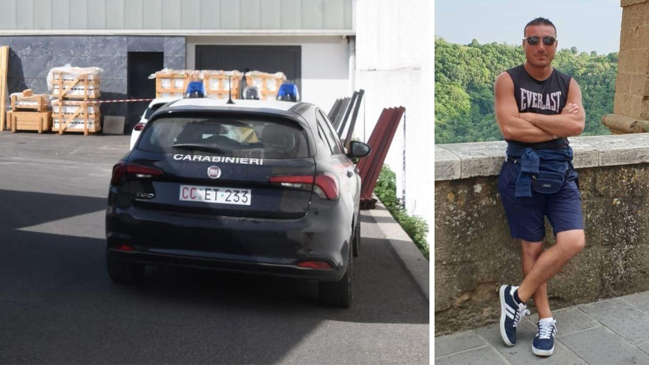 Carabinieri sul posto (foto Cuffaro) e la vittima
