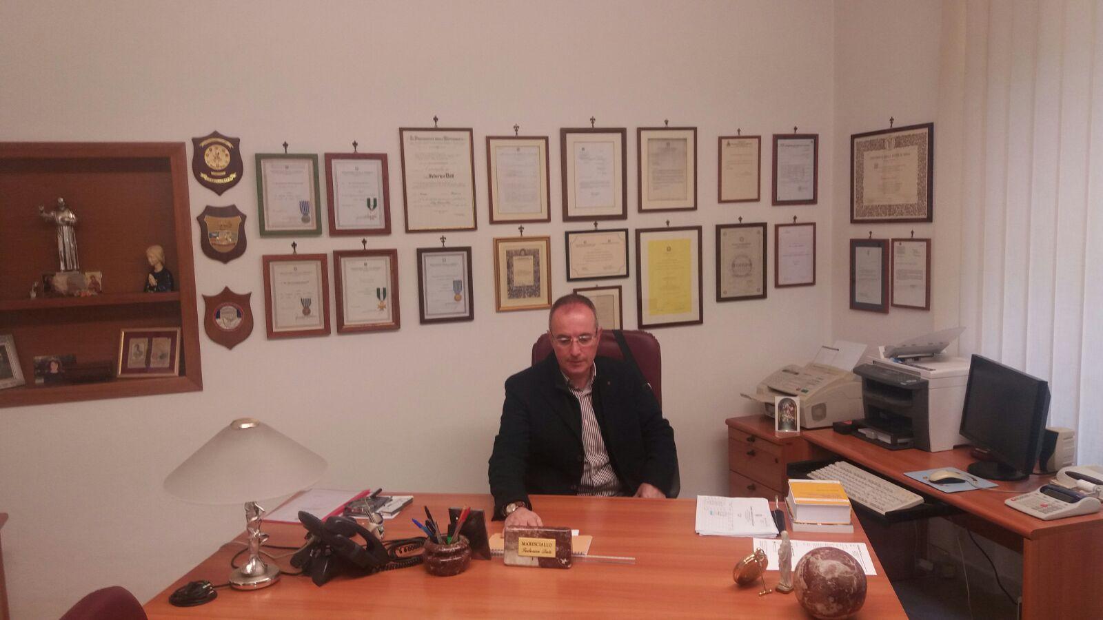Il luogotenente Federico Dati, comandante del Nil di Livorno in pensione