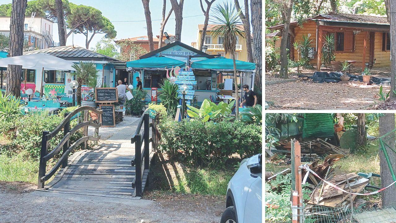 
	A sx il Pesce balocco, a dx l&rsquo;ex bocciodromo in stato di abbandono

