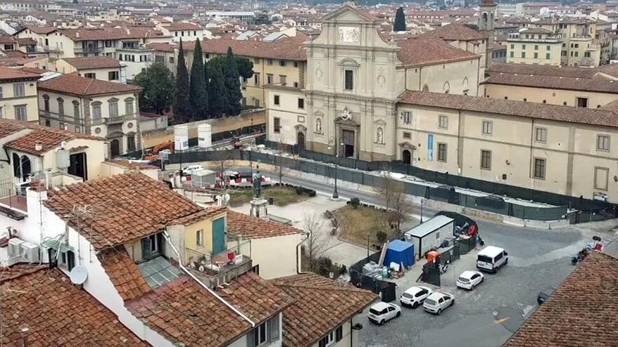 Firenze, asfalto stampato in San Marco per resistere all’usura dei bus<br>