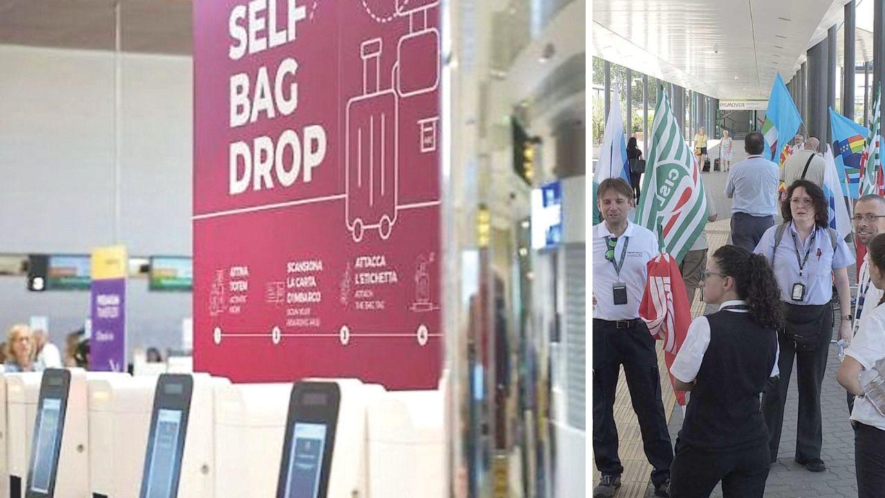 Check-in automatizzato all'aeroporto di Pisa, i sindacati: «Pronti alla lotta, a rischio decine di posti di lavoro»