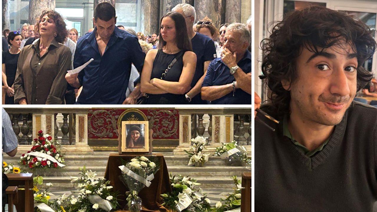 
	I familiari di Michele Lorenzoni in Duomo (foto Giannini) e la vittima

