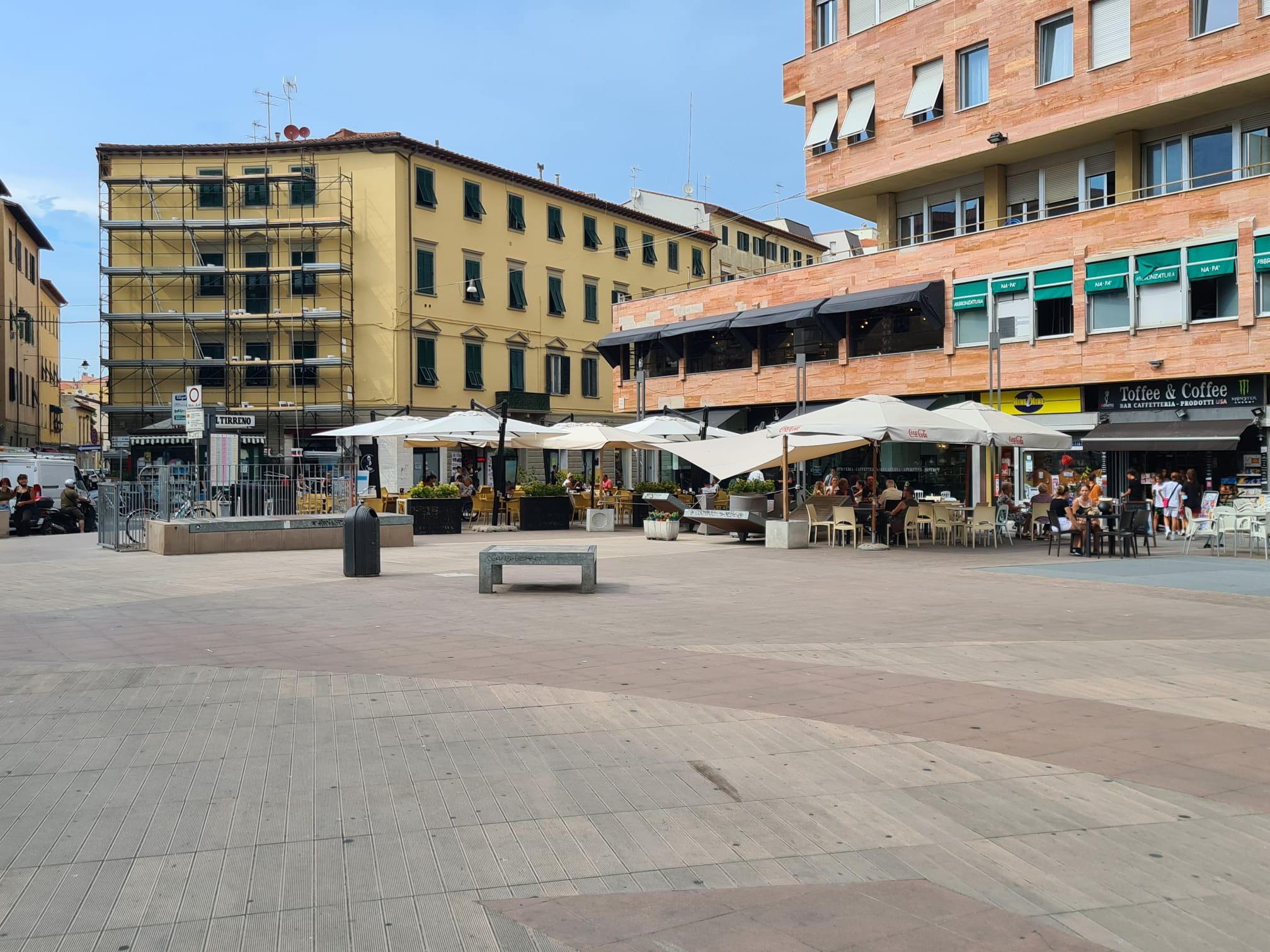 Una veduta di piazza Attias (foto d'archivio)