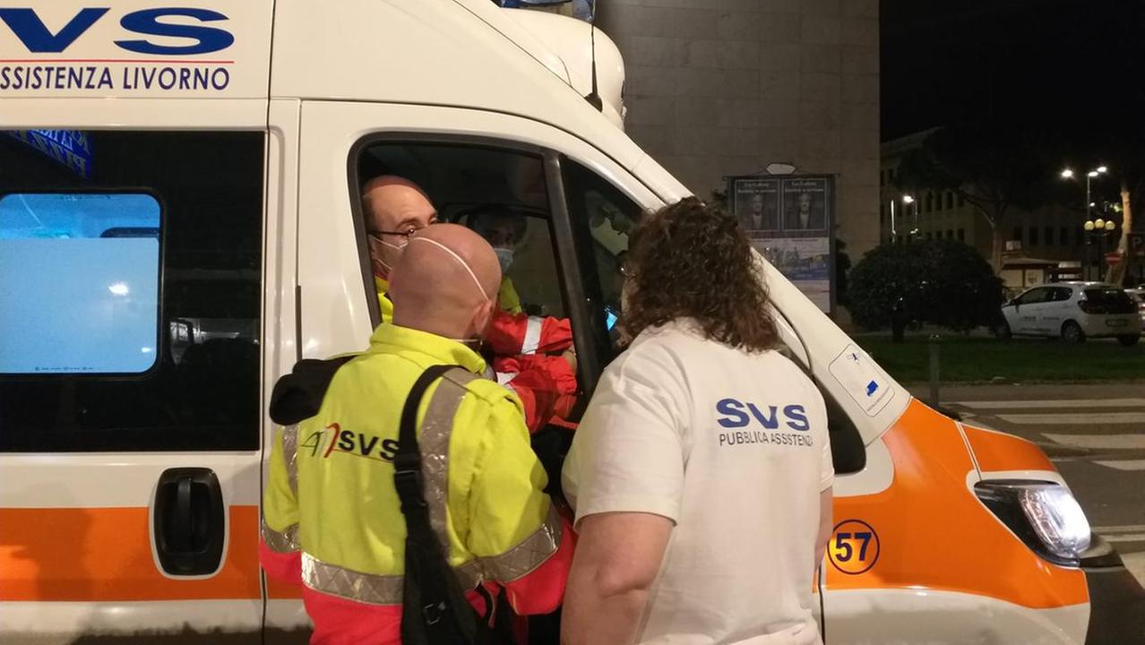 Volontari della Svs in ambulanza (foto d'archivio)