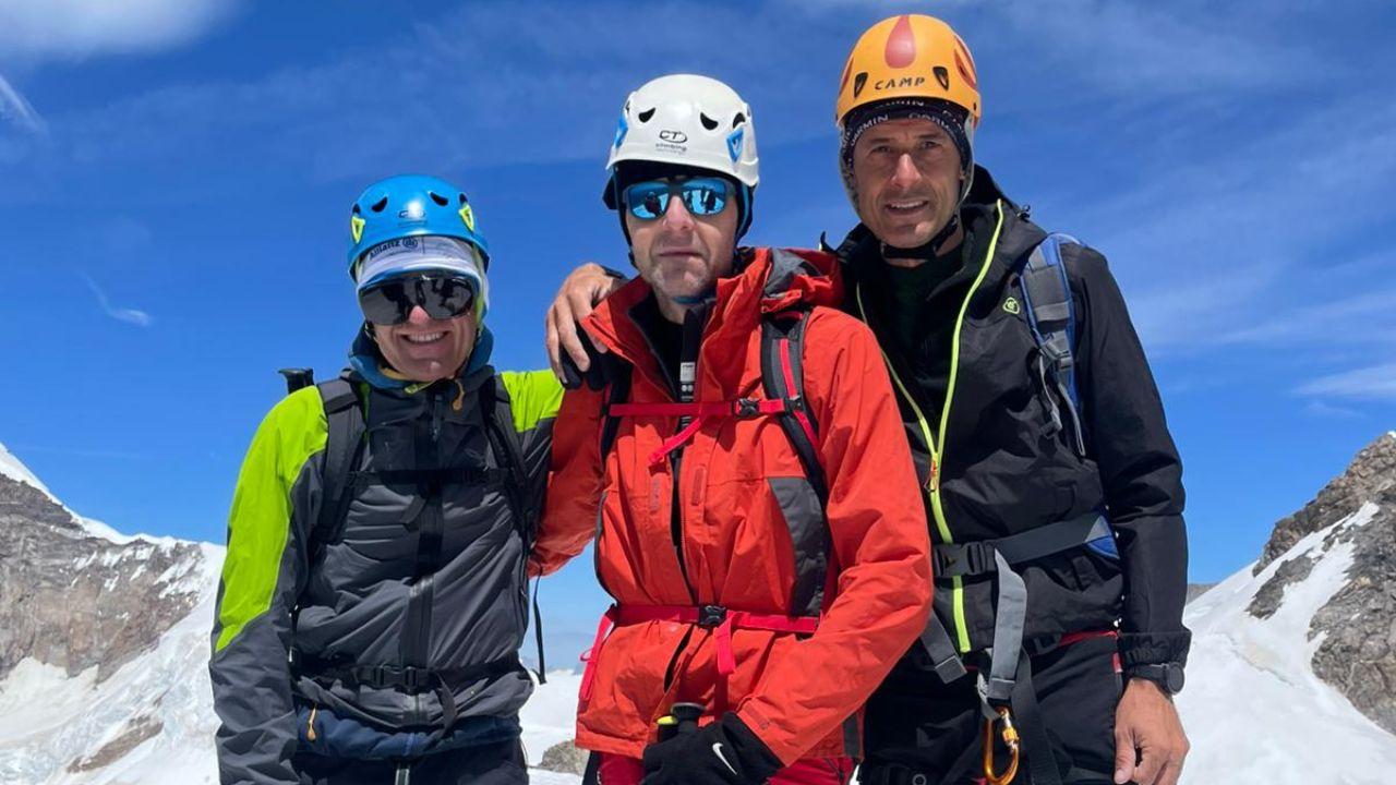 Pierpaolo Ribolla (al centro) con Armando Mastroviti (a sinistra) e Alessandro Bertolini