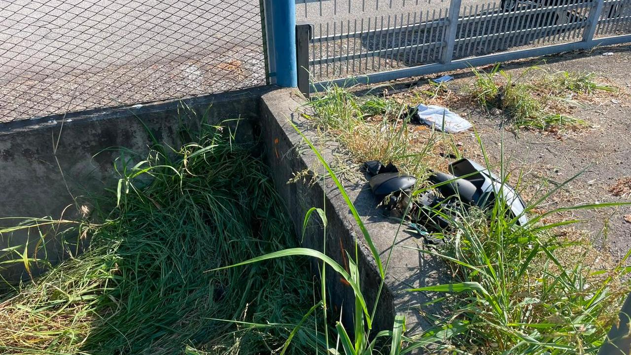 
	Il luogo dello schianto (foto Gazzetta di Reggio)

