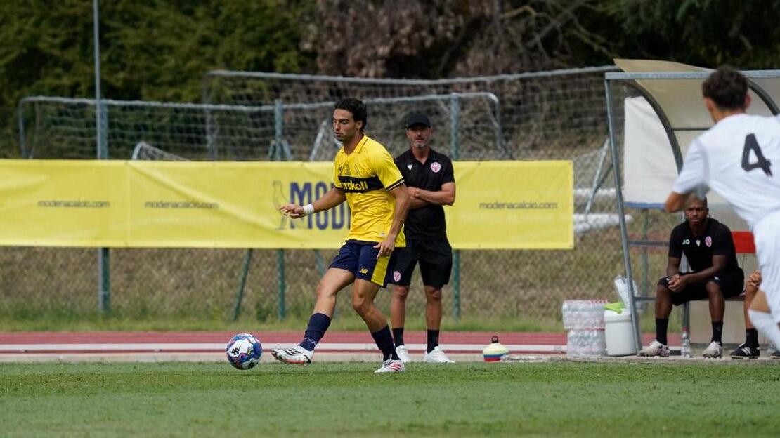 Sersanti in azione contro la Vis Pesaro (Foto ModenaFc)