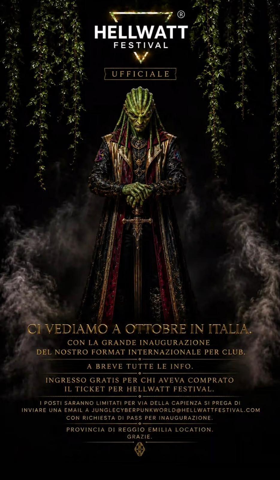 L’annuncio di Hellwatt: «Ci vediamo a ottobre in provincia di Reggio Emilia». Ecco perché si fa il nome del Fuori Orario