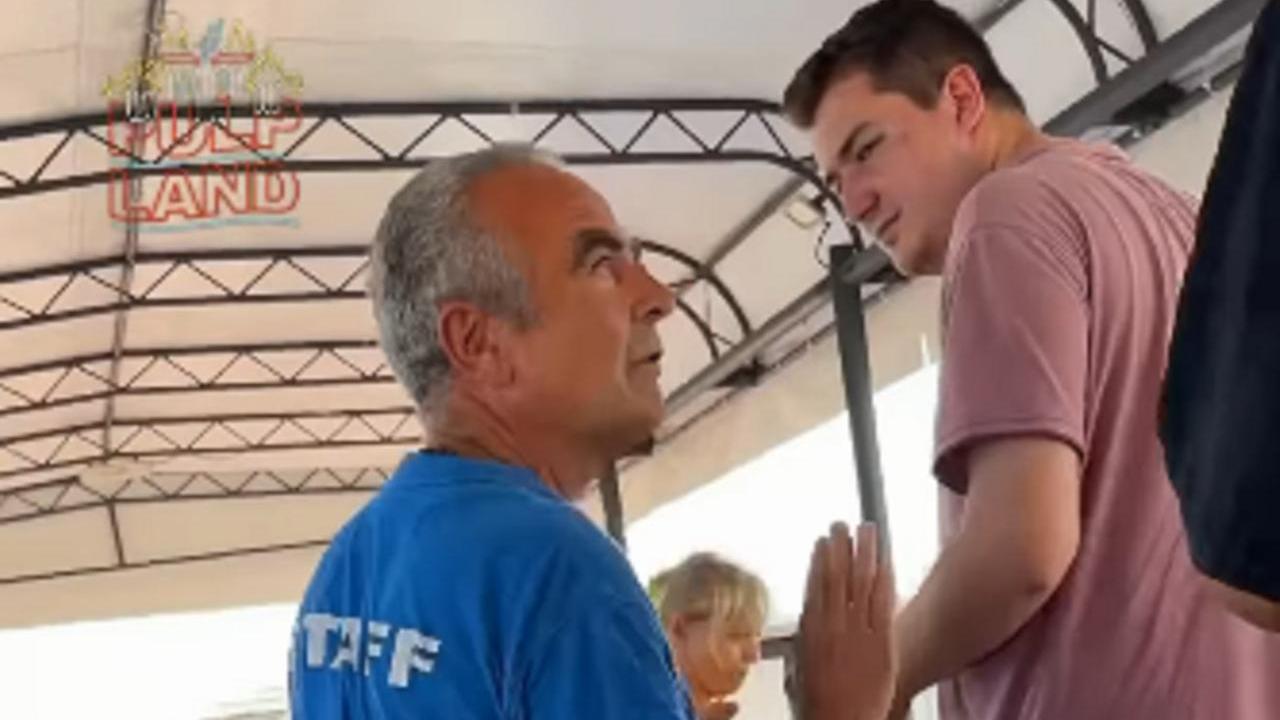 Un fermo immagine del video pubblicato da Matteo Hallissey