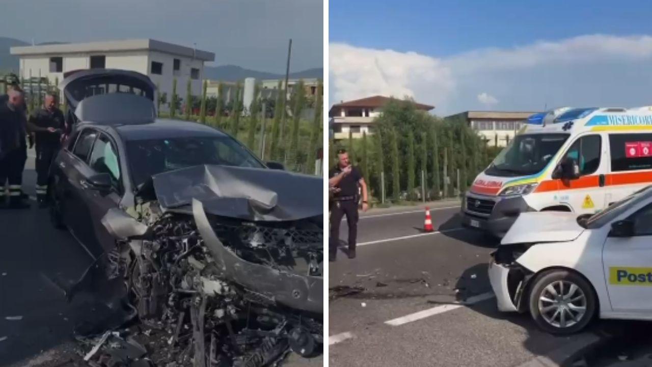 
	I mezzi coinvolti nell'incidente&nbsp;

