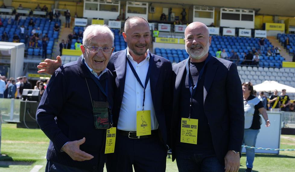
	Amadei con Carmelo Salerno e Giuseppe Fico&nbsp;

