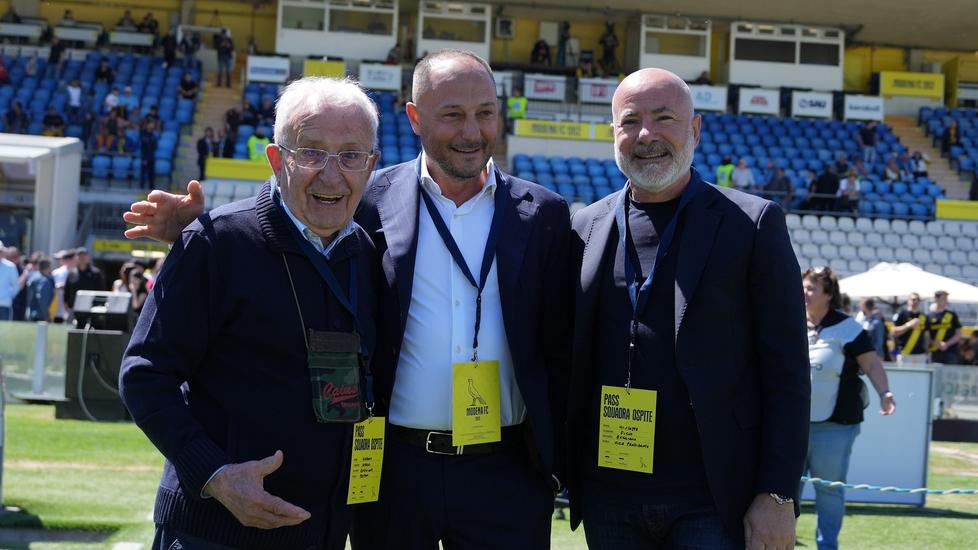 Amadei con Carmelo Salerno e Giuseppe Fico 