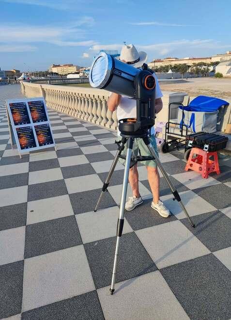 Livorno in eclissi solare: alla Terrazza con gli Astrofili labronici<br>
