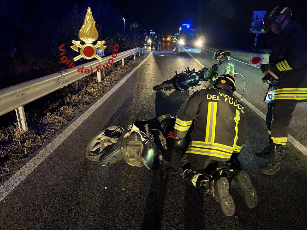 Scontro tra due moto sulla 125 a Olbia, quattro persone ferite