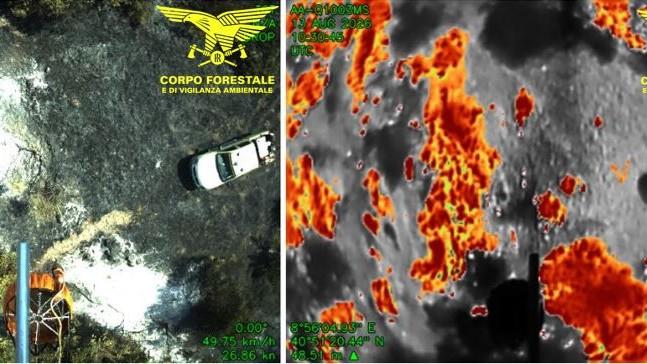 Incendio nelle campagne di Bortigiadas, in azione elicottero e Super puma