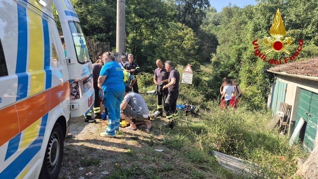 
	Vigili del fuoco e soccorsi sul posto

