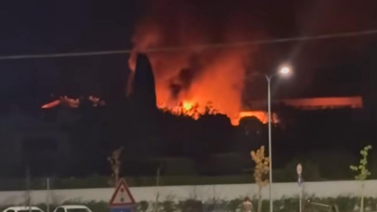 L'incendio a Visignano 
