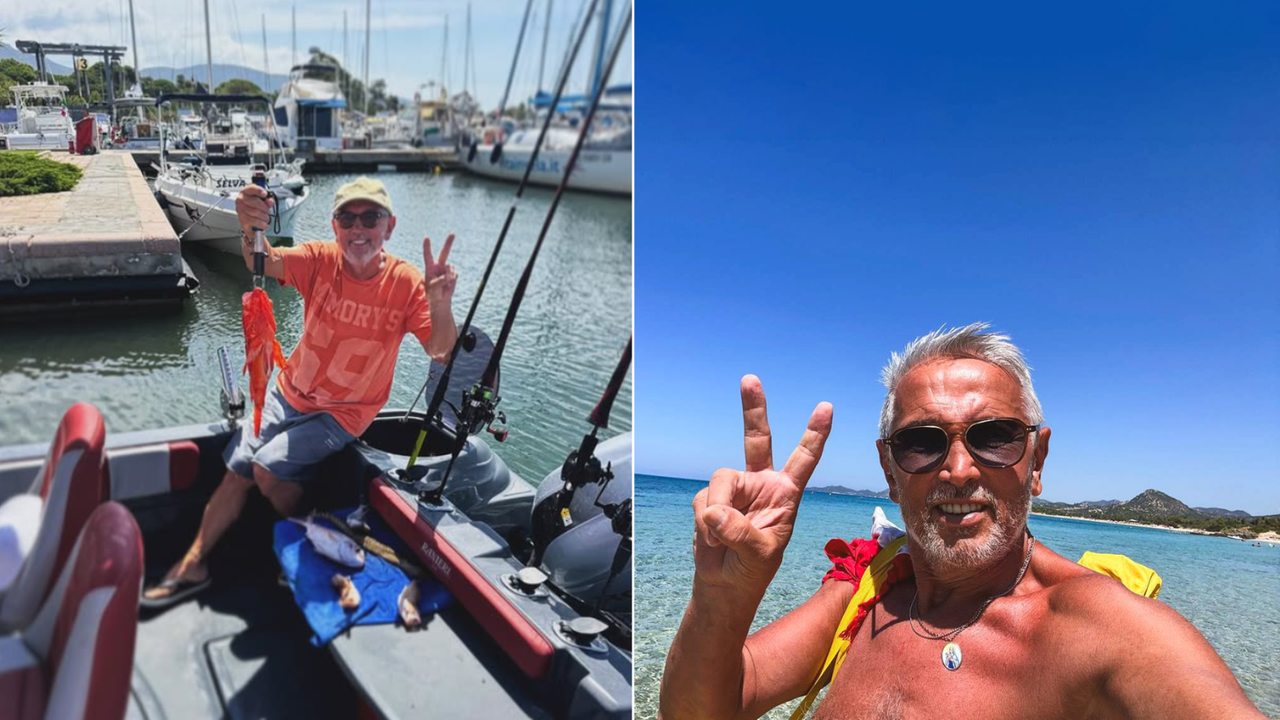 Bruno Barbieri nell’isola tra mare, pesca e relax: «Grazie Sardegna, qui è sempre una goduria»