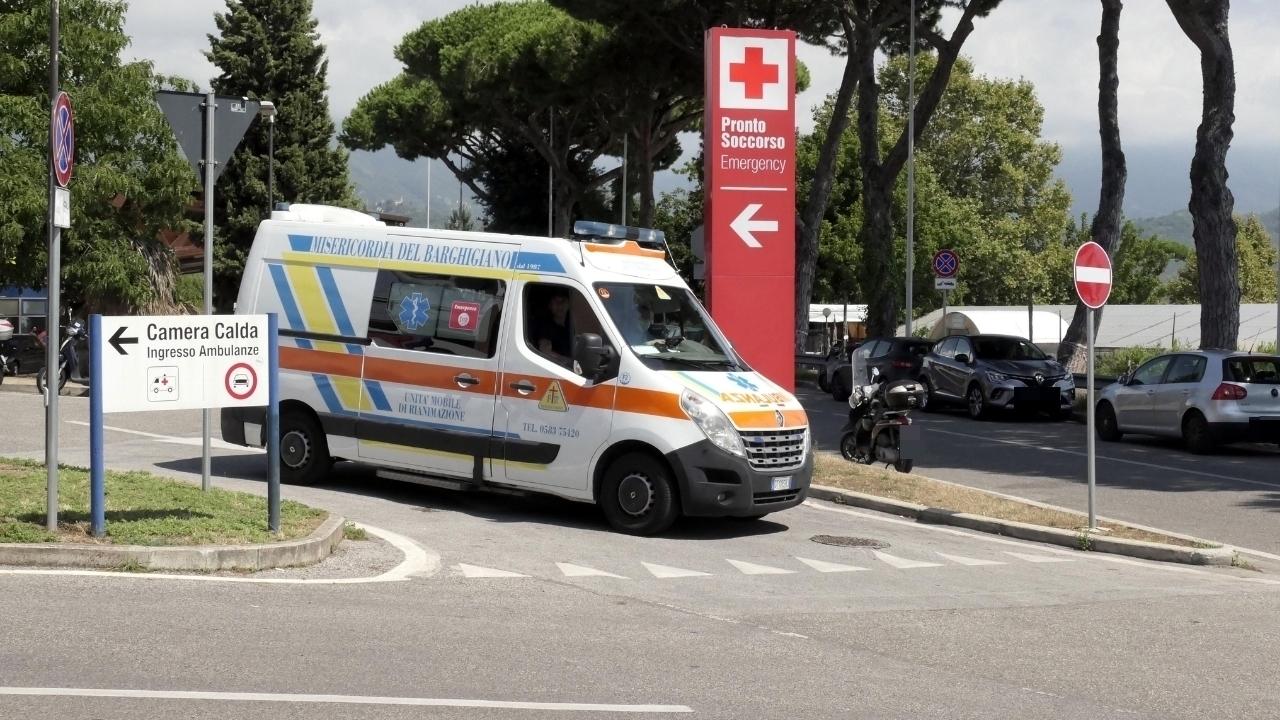 La zona del pronto soccorso dell'ospedale Versilia
