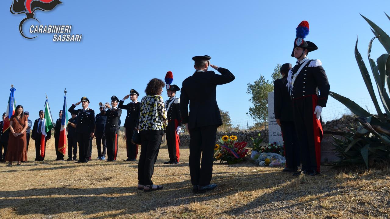 Strage di Chilivani, l’omaggio ai carabinieri Ciriaco Carru e Walter Frau
