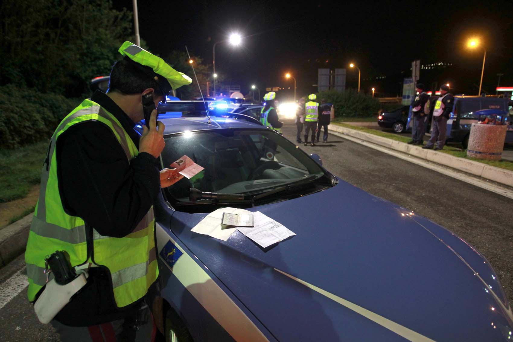 Un controllo della polizia (foto d'archivio)