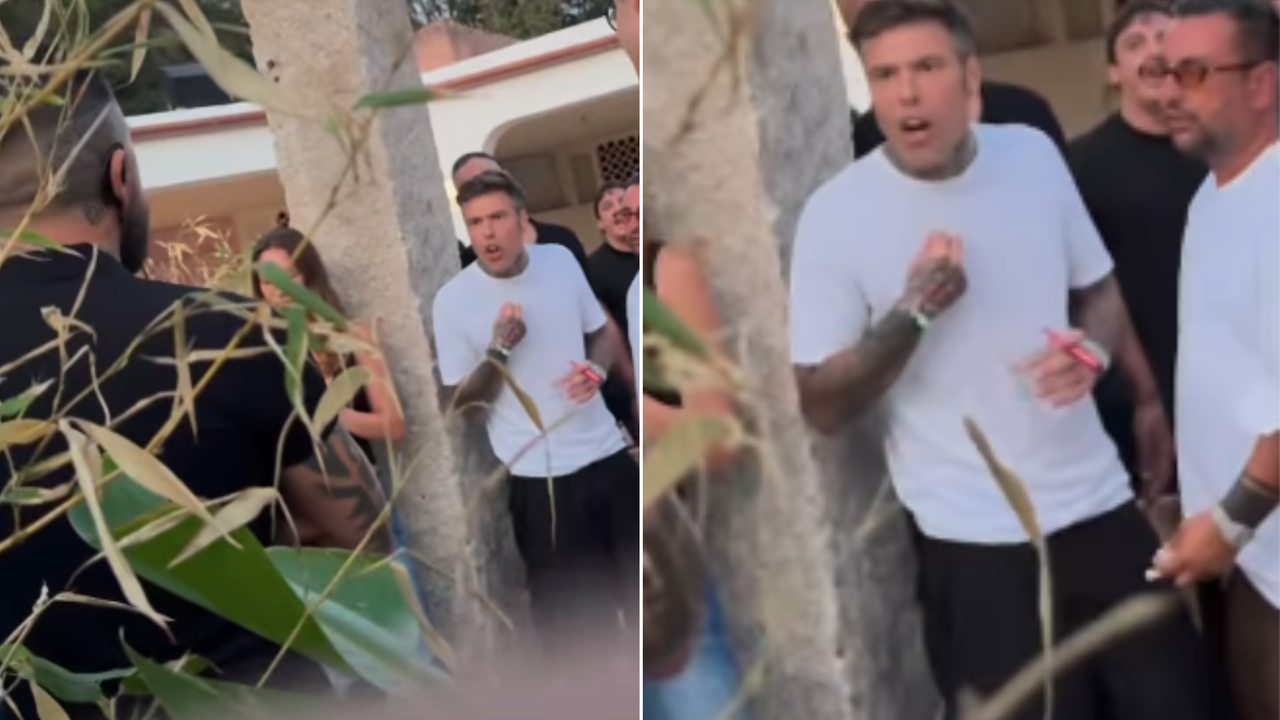 Fedez litiga con un buttafuori in Costa Smeralda: momenti di tensione fuori da una discoteca – IL VIDEO