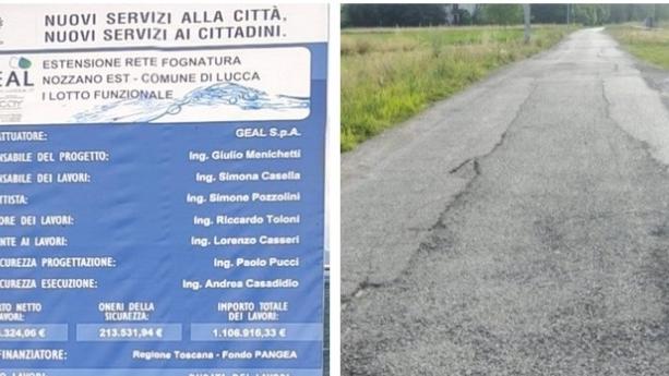 Nozzano, pagano l’allaccio ma le fogne sono sbagliate<br>