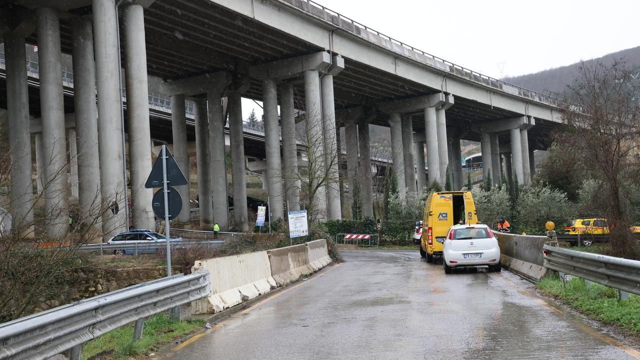 Il viadotto dell'A1 a Calenzano
