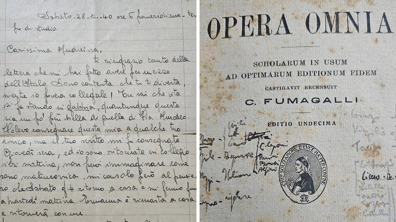 La lettera che Carla Silva scrive ad Andreina nel 1940