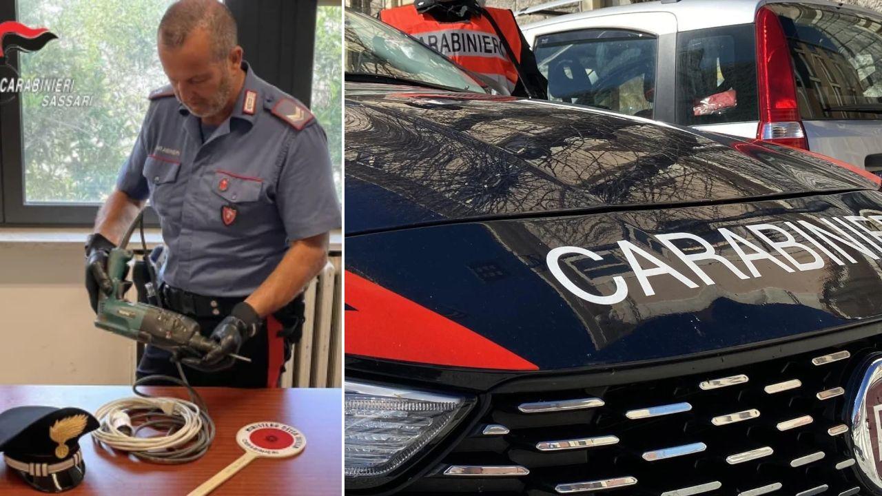 Col trapano prova a forzare la porta di casa della ex: un arresto nel sassarese