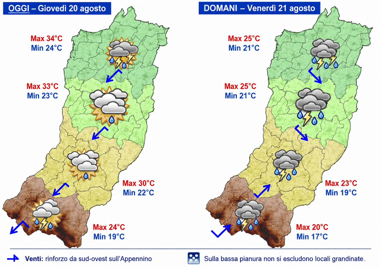 Meteo, il caldo ha le ore contate: in arrivo forti temporali e crollo delle temperature