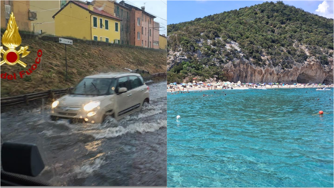 Nubifragi al Nord e caldo africano al Centro Sud e in Sardegna: l’Italia è spaccata in due – Le previsioni