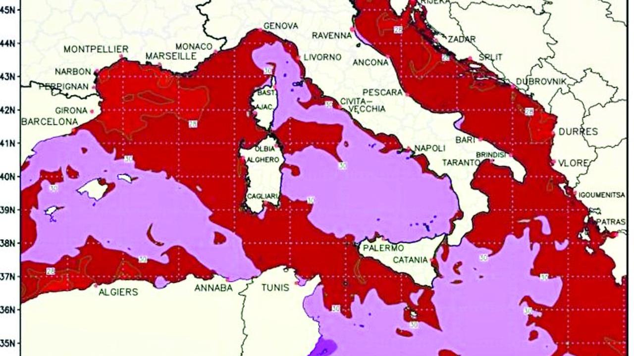 Mediterraneo bollente, rischio eventi estremi anche in Sardegna