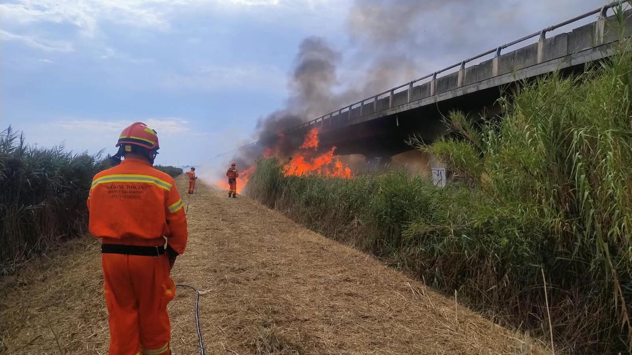 Incendio lungo l’Arnaccio, il bilancio: in fiamme 18 ettari