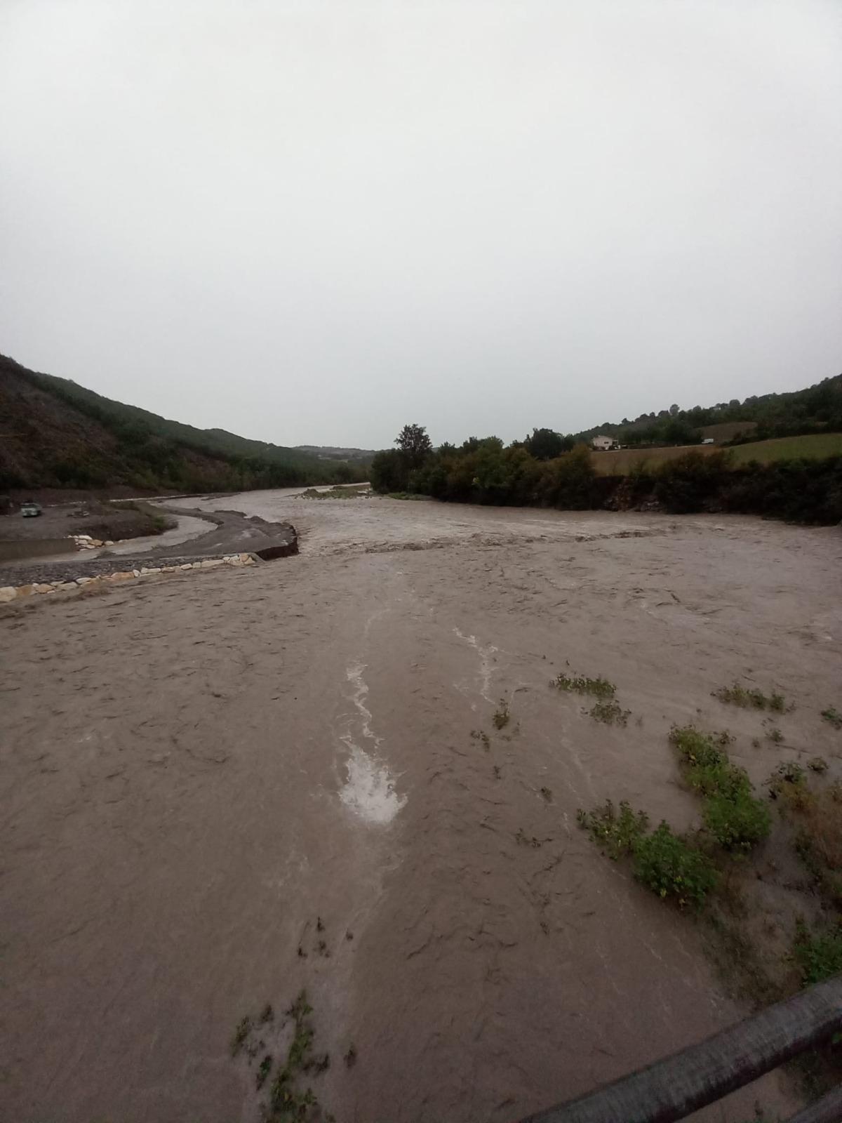 Maltempo, dopo settimane di secca torna l’acqua nell’Enza
