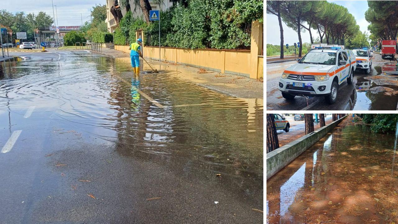 
	Le strade allagate a Prato e gli interventi della Misericordia

