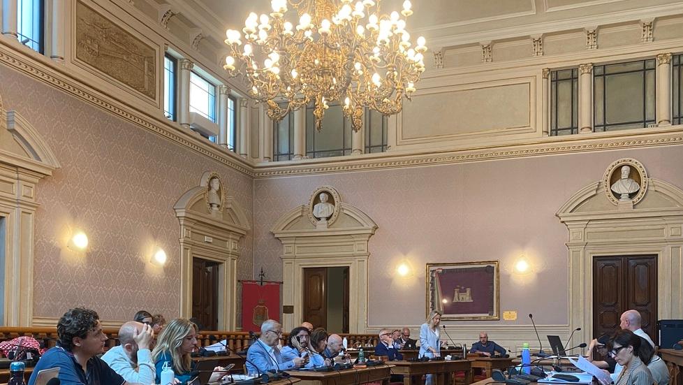 Il lampadario oggetto dei controlli