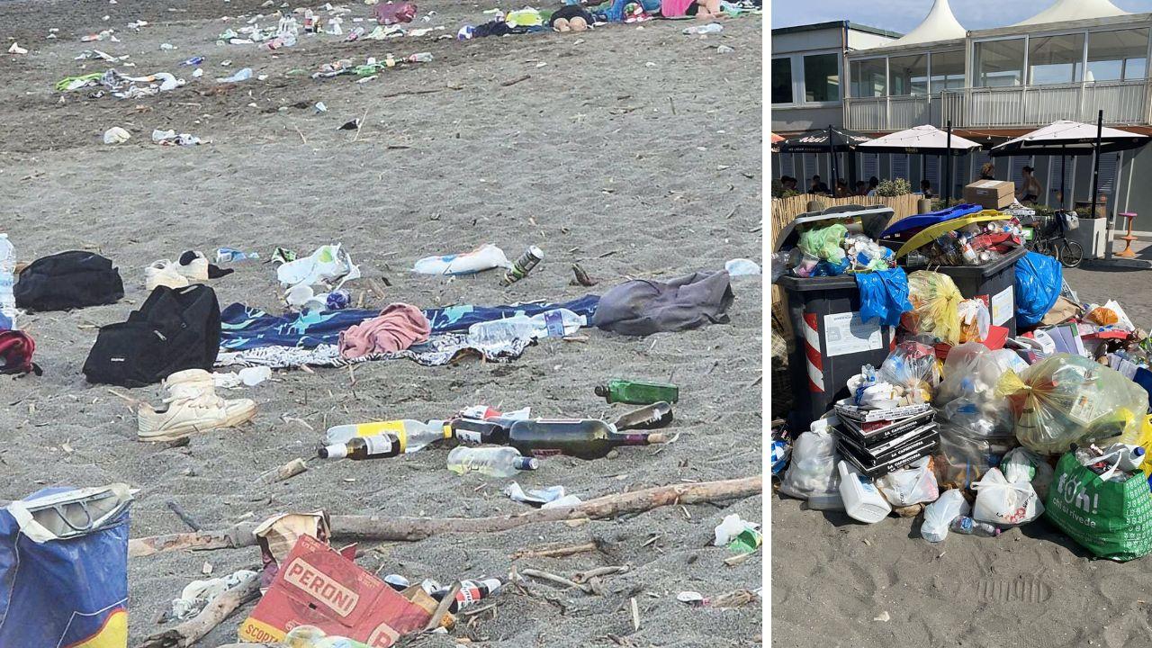 Cecina, dopo Ferragosto le spiagge diventano una discarica: raccolta una quantità di rifiuti da record