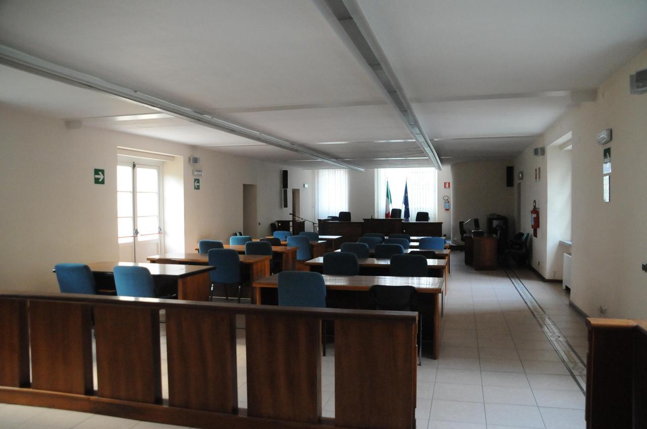 
	L&rsquo;aula 1 del dibattimento nel tribunale di via Galli Tassi

