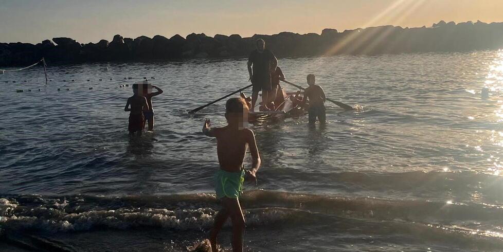 
	Un momento del salvataggio

