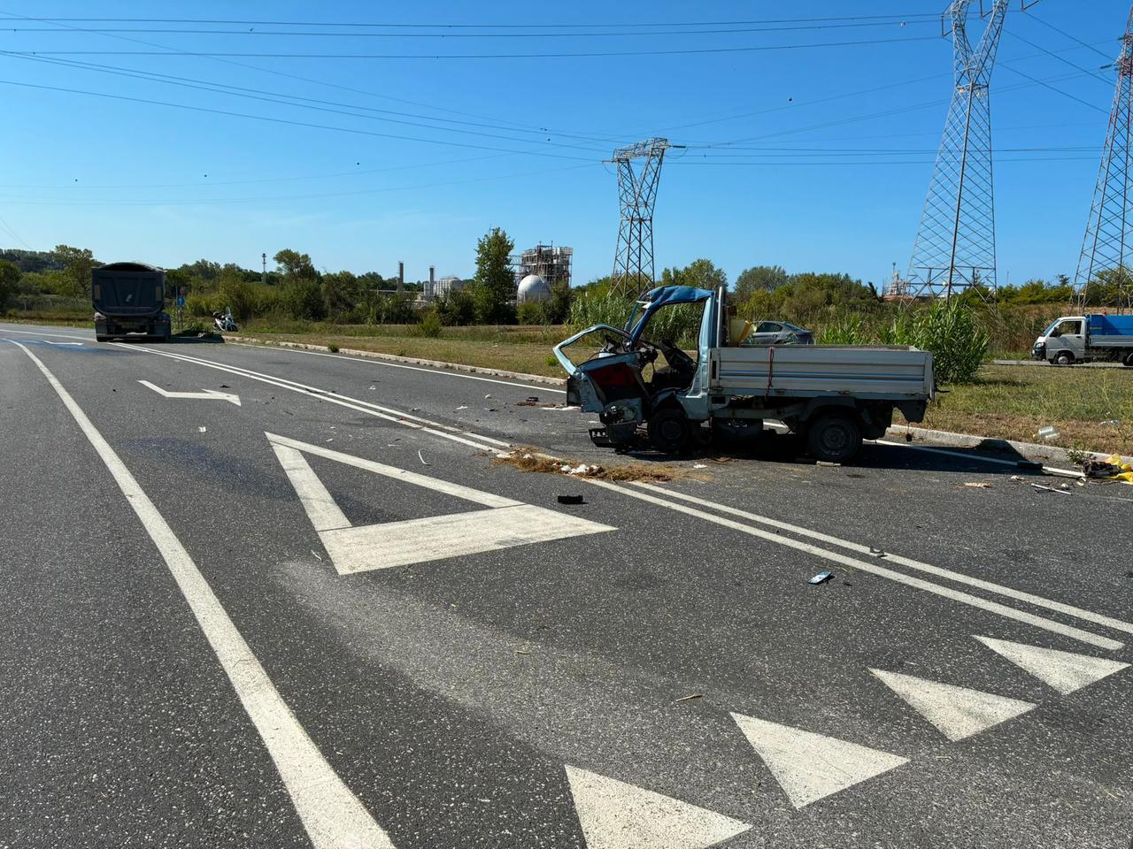 L'incidente (foto Falorni)