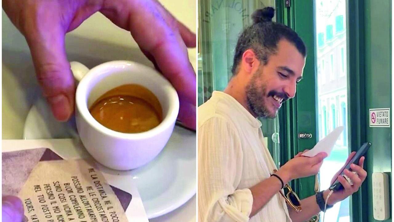 Bar Molinari, caffè con sorpresa: gli auguri arrivano da... Tunisi